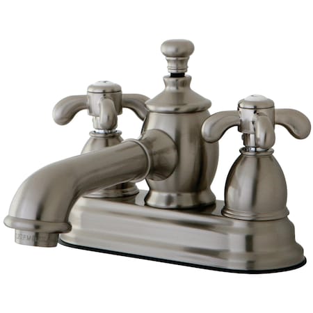 Kingston Brass KS7008TX 4" Centerset Bathroom Faucet, Brushed Nickel KS7008TX